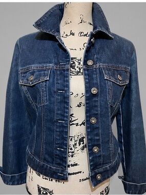 GAP Classic Dark Blue Denim Jean Jacket Women’s Size Small